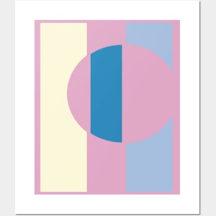 Pink circles Posters and Art